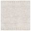 Gray Abstract Hand Tufted Wool Square Area Rug