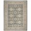 Gray Rectangular Hand-knotted Stain-resistant Synthetic Rug