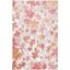 Elegant Floral Gray Synthetic 6'5" x 9'6" Indoor/Outdoor Area Rug