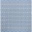 Coastal Charm Handwoven Blue & Ivory Cotton 6' Square Rug