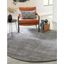 Handwoven Round Earl Grey Wool Area Rug