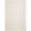 White Rectangular 6' x 9' Shag Synthetic Area Rug