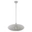 Nordic Gray Crystal Globe Pendant with Brushed Nickel Accents