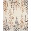 Beige and Grey Hand-Tufted Wool Floral Area Rug