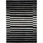 Modern Edge Black Ivory 5' x 7' Hand-Tufted Wool Area Rug