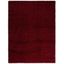 Maroon 8' x 10' Hand-Knotted Shag Area Rug