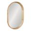 Natural Wood Capsule Wall Mirror with Poplar Frame