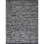 Artisan-Crafted Black Wool 8' x 10' Handwoven Area Rug