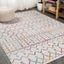 Ivory Multi 8' x 10' Synthetic Trellis Area Rug