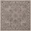 Gray 6' x 6' Handmade Tufted Wool Square Rug