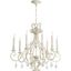 Ansley Persian White 8-Light Transitional Chandelier, 29" Width