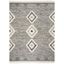 Luxurious Hand-Knotted Wool Area Rug in Black/Ivory - 8' x 10' Geometric Design