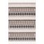 Ivory and Black Flat Woven Wool Area Rug, 8' x 10'