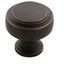 Dark Oiled Bronze Round Cabinet Knob with Mounting Hardware