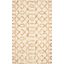 Hand-Tufted Ivory & Camel Wool Rectangular Area Rug, 5' x 8'