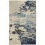 Hand-knotted Blue and White Abstract Medium Rug