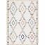 Ivory Multi Moroccan Hand-knotted Wool Area Rug