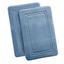 Truly Calm Blue Antimicrobial Memory Foam Bath Rug Set