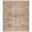 Ivory Geometric 9' x 12' Hand-Knotted Wool Area Rug