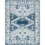 Elegant Capri Silk-Inspired 8' x 10' Hand-Tufted Wool Rug in Blue