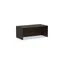 Espresso Brown Laminate Office Desk with Modesty Panel