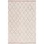 Ivory and Natural Handwoven Wool Area Rug, 3' x 5'