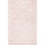 Ivory and Pink Floral Hand-Tufted Wool Area Rug