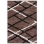 Brown and Ivory Charcoal Abstract Shag 8' x 10' Area Rug