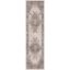 Hand-Knotted Gray Synthetic Stain-Resistant Rug 2'-2" x 8'