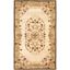 Elegant Beige & Green Hand-Tufted Wool Area Rug, 3' x 5'