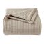 King Taupe Cotton Waffle Weave Bed Blanket