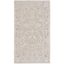 Elegant Floral Beige & Cream Hand-Knotted 3' x 5' Area Rug