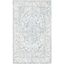 Elegant Hand-Tufted Wool Rectangular Rug in Ivory and Blue