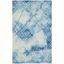 Ivory and Blue Hand-Tufted Wool 6' x 9' Area Rug