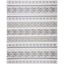 Reversible Gray Synthetic Flat Woven Rug 6' x 9'