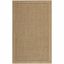 Natural Geometric Hand-Knotted Sisal 6' x 9' Area Rug