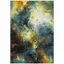 Galaxy Blue and Multicolor Abstract Power Loomed Area Rug