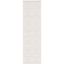 Marbella Ivory Flat Woven Wool Runner Rug, 2'3" x 8'