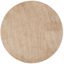 Champagne Round Hand-Tufted Shag Area Rug, 6' x 6'