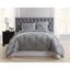 Gray Full Microfiber Down Alternative Reversible Comforter Set