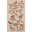 Persimmon Red Floral Hand-Tufted Wool and Viscose Rug