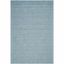 Handmade Sky Blue Wool 5' x 7' Rectangular Area Rug