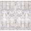 Moondust Gray and Blue Oriental Square Area Rug