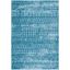 Turquoise and Blue 6' x 9' Hand-Knotted Synthetic Area Rug