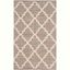 Ivory and Beige Handwoven Cotton Area Rug, 2'3" x 3'9"