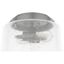 Hartland Brushed Nickel Seeded Glass Flush Mount Ceiling Light