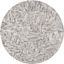 Ivory Charcoal Abstract Hand-Tufted Wool Round Rug - 6'