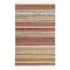 Handmade Red and Beige Wool Striped Kilim Rug