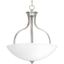 Elegant Laird Brushed Nickel Inverted Pendant with Glass Shade