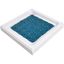 Peacock Blue PVC Non-Slip Square Shower Mat 20" x 20"